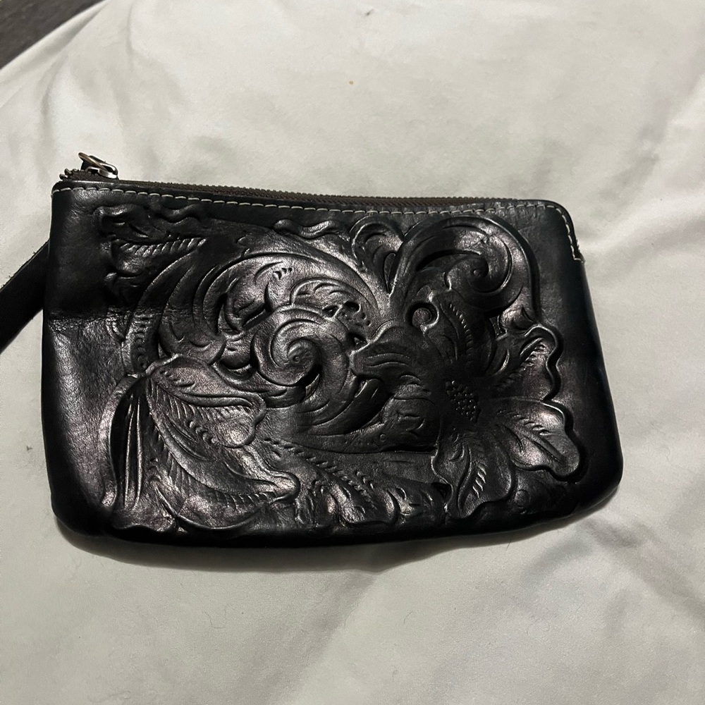 Patricia Nash embossed  clutch